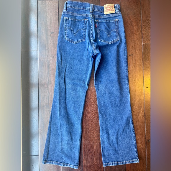 Levi's Women's Dark Blue bootcut 512 Perfectly Slimming Jeans - Picture 5 of 6